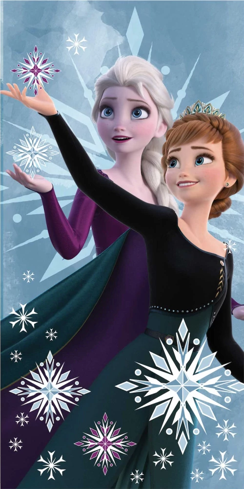 Disney Jégvarázs Snowflake Fürdőlepedő, Strand Törölköző 70x140cm