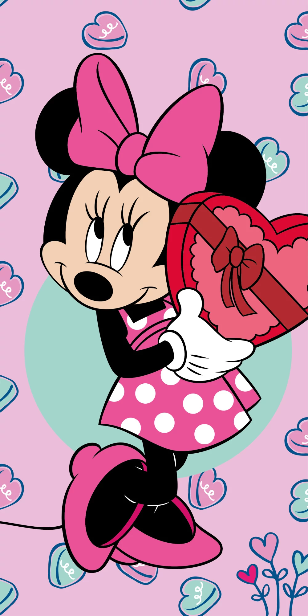 Disney Minnie Sweets Fürdőlepedő, Strand Törölköző 70x140cm