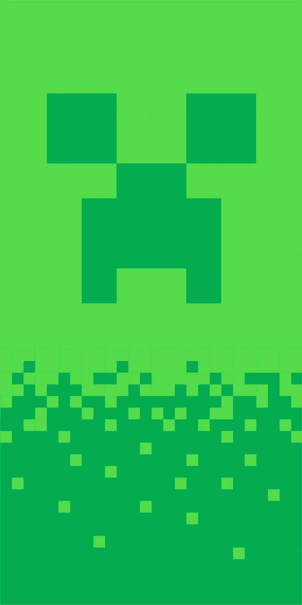 Minecraft Fürdőlepedő, Strand Törölköző Digital Creeper 70x140cm