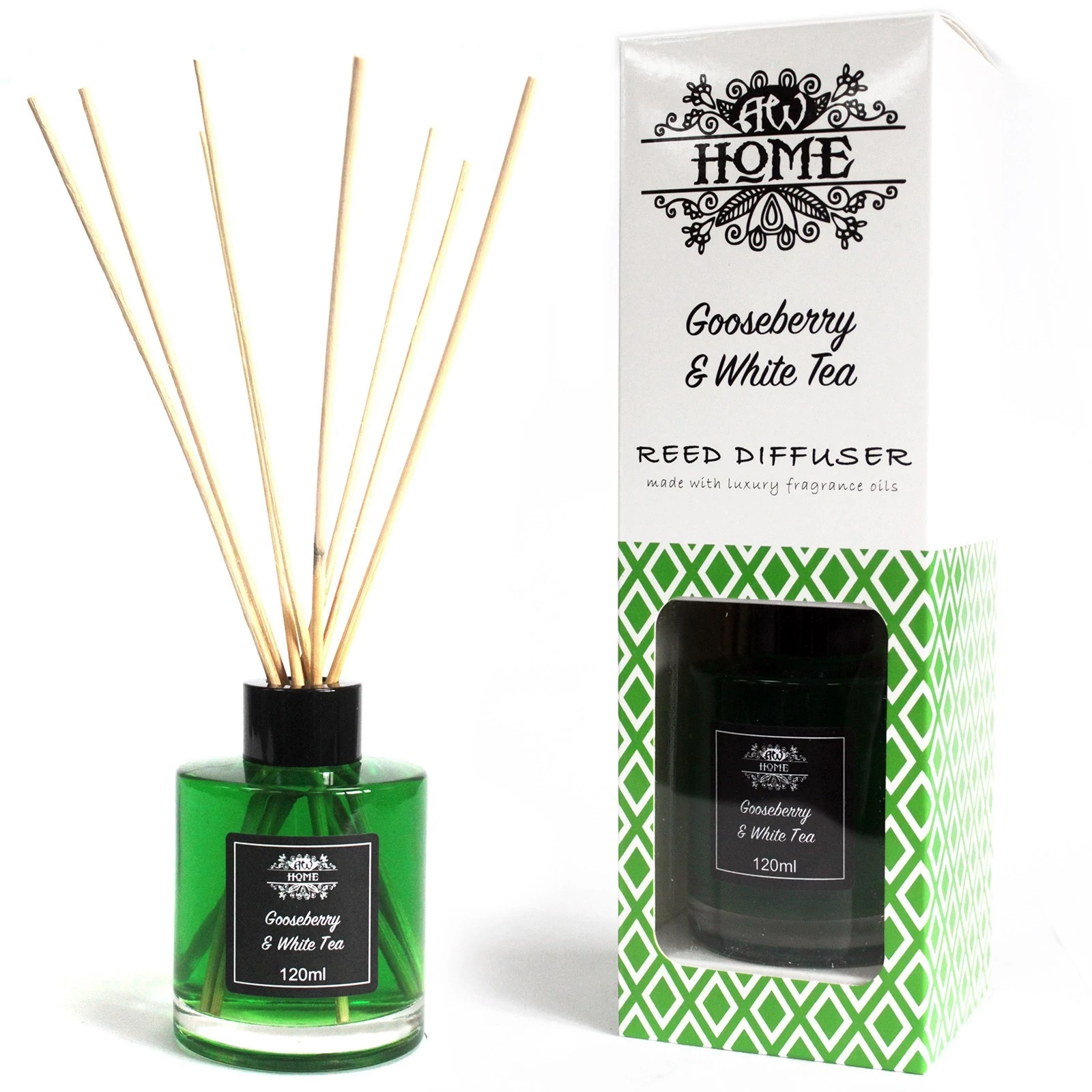120ml Illatolaj Diffúzor-  Egres és Fehér Tea