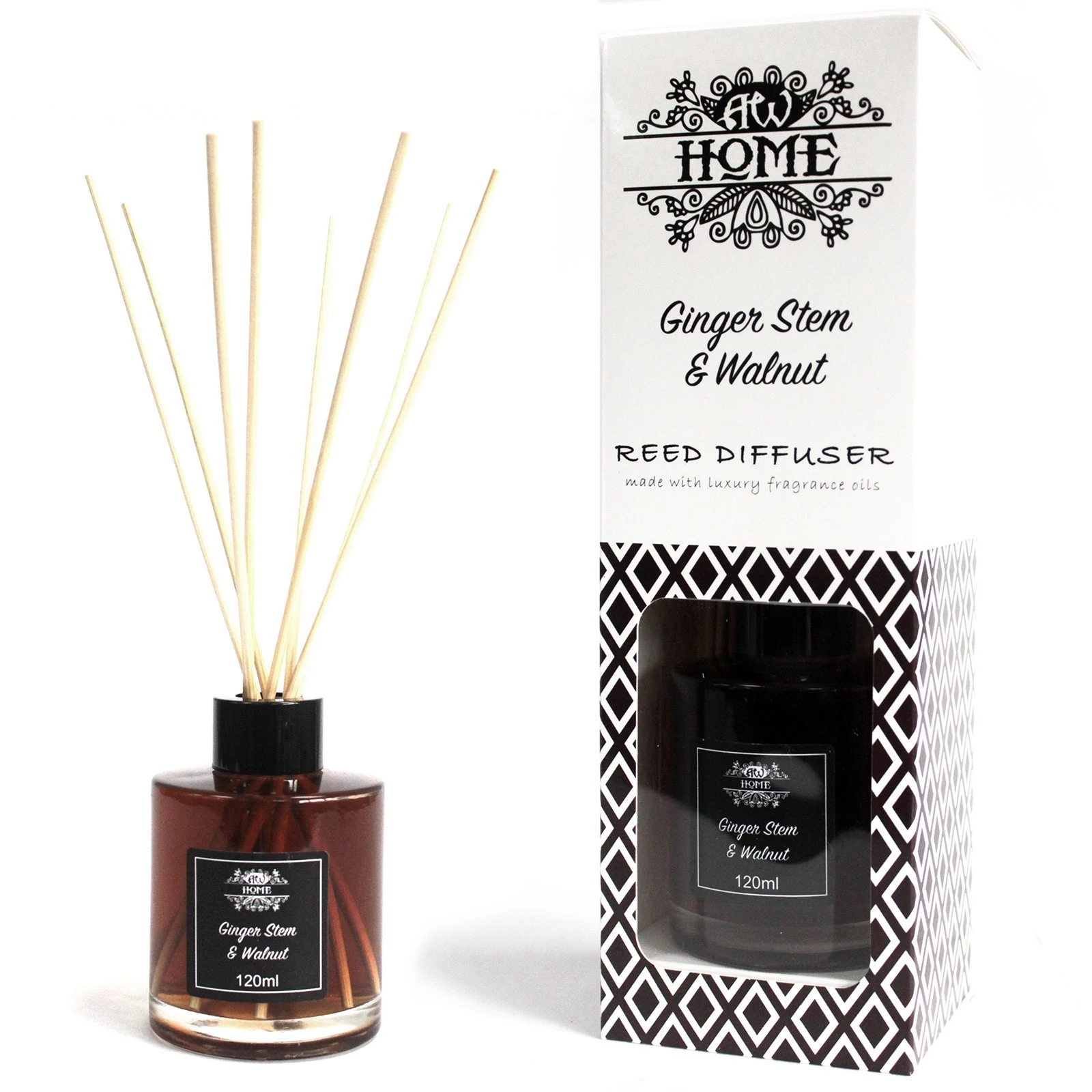 120ml Illatolaj Diffúzor- Gyömbér és Mogyoró