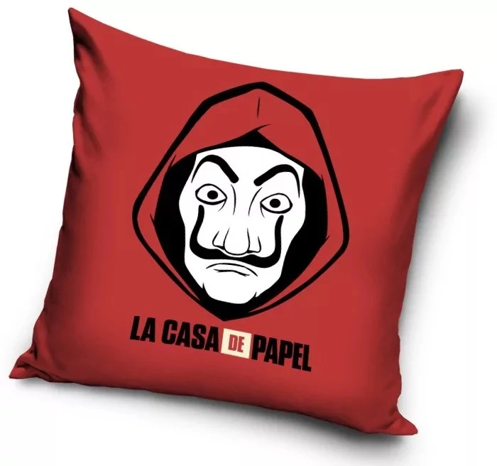 A Nagy Pénzrablás La Casa De Papel Díszpárnahuzat 40x40 cm