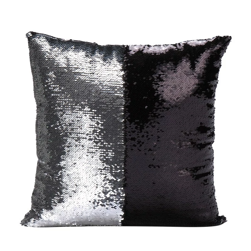 Ariel Ezüst-Fekete Sellőpárna 40x40 cm