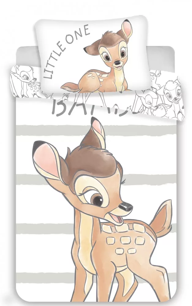 Bambi 2 részes Óvodai Ágynemű-garnitúra 100x135+40x60 cm