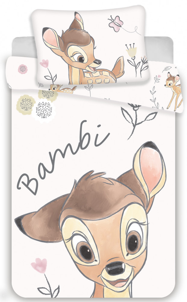 Bambi 2 részes Óvodai Ágynemű-garnitúra 100x135+40x60 cm