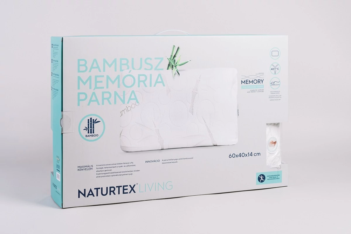 Bambusz Memory Párna 60x40x14 cm S