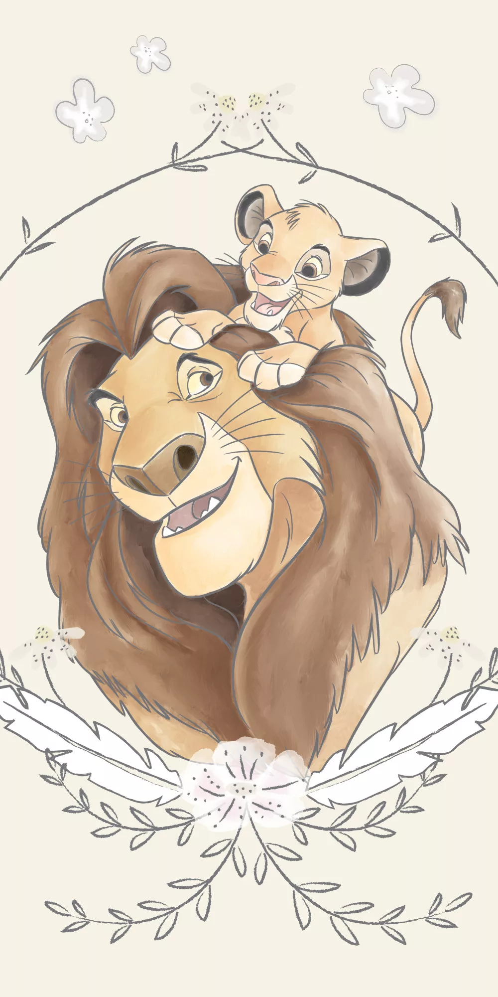 Disney Az Oroszlánkirály Simba Fürdőlepedő 70x140 cm