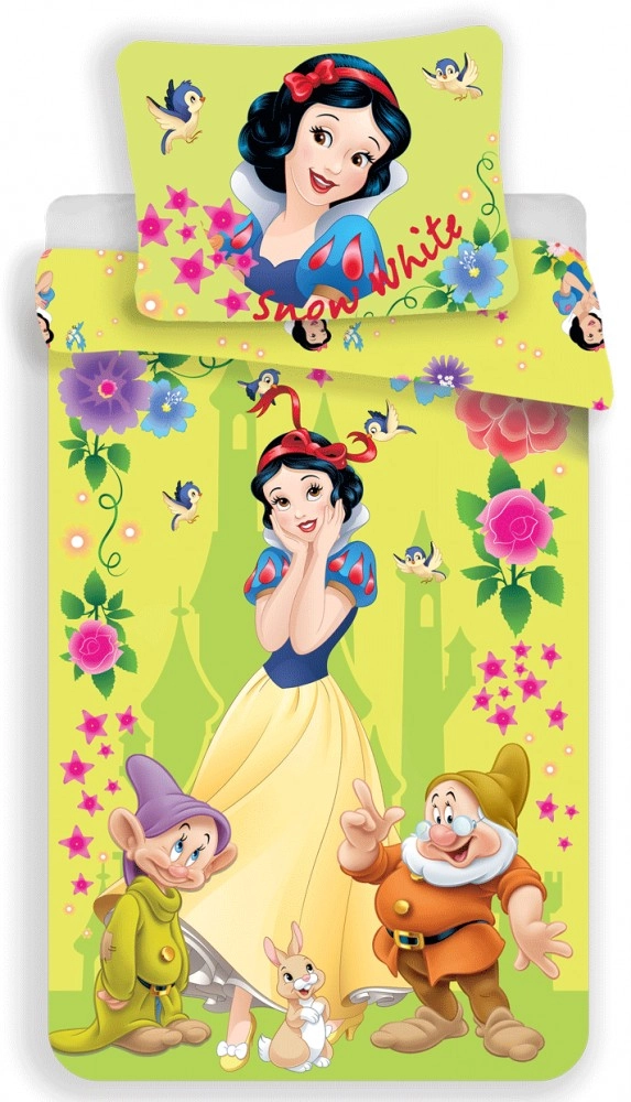 Disney Hercegnők Hófehérke 2 részes Gyermek Ágynemű-garnitúra 140x200+70x90 cm