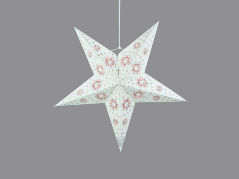 Fehér Csillag Lampion 60 cm