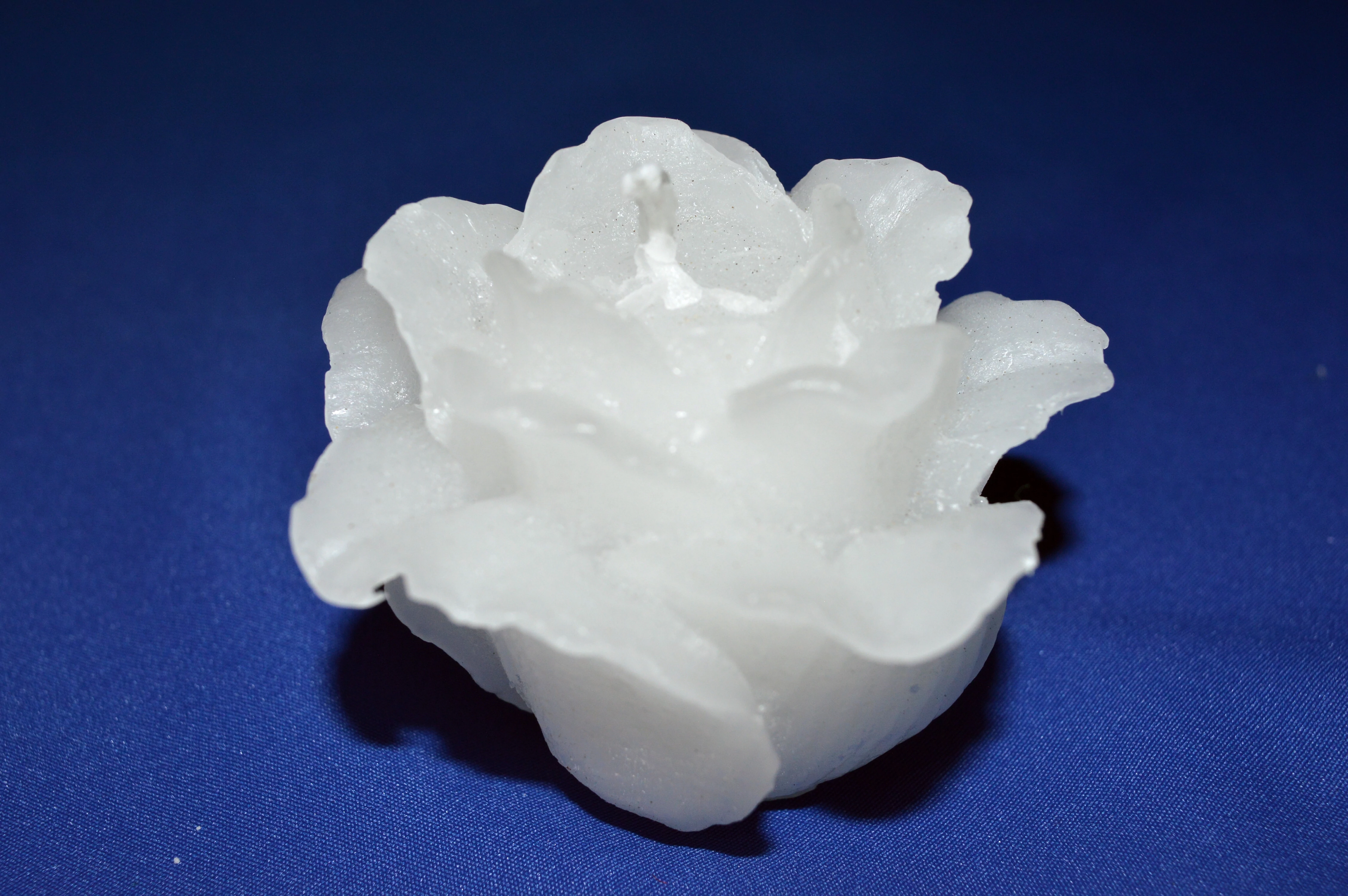 Virágos Esküvői Fehér Gyertya 5.5 cm