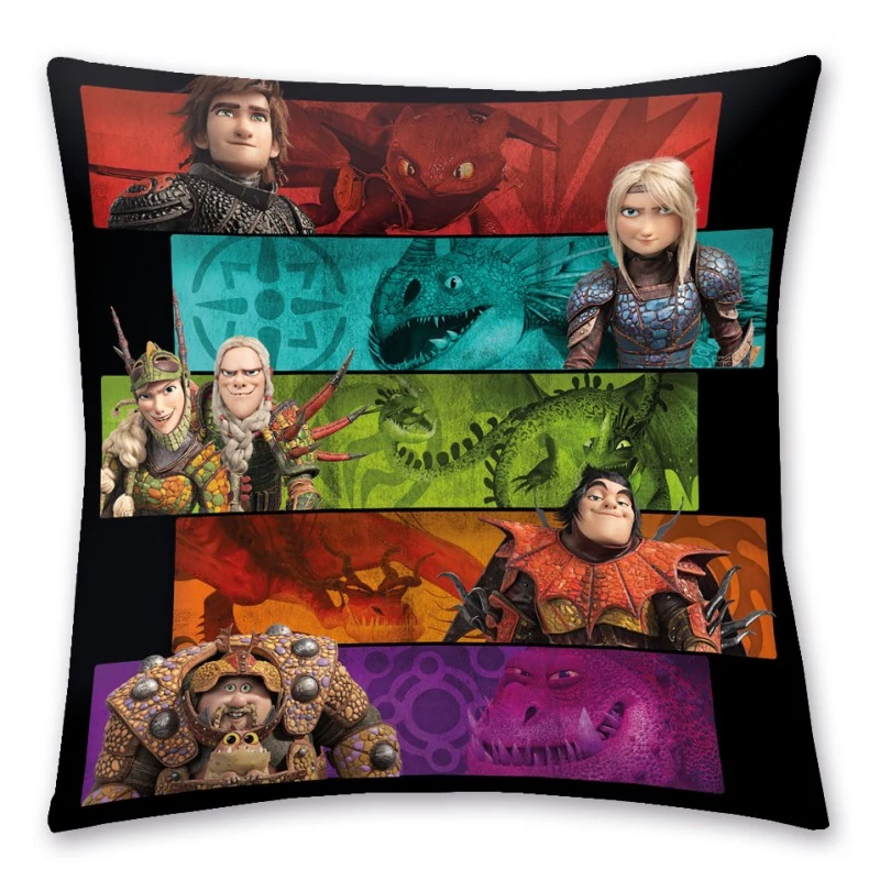 Így Neveld A Sárkányodat Colours Díszpárna 40x40 cm