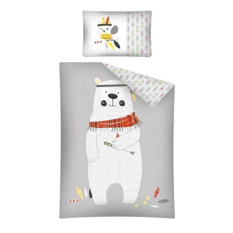 Jegesmedve 2 részes Ovis Ágynemű Szett 100x135+40x60 cm