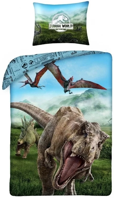 Jurassic World 2 részes Ágynemű-garnitúra 140x200+70x90 cm