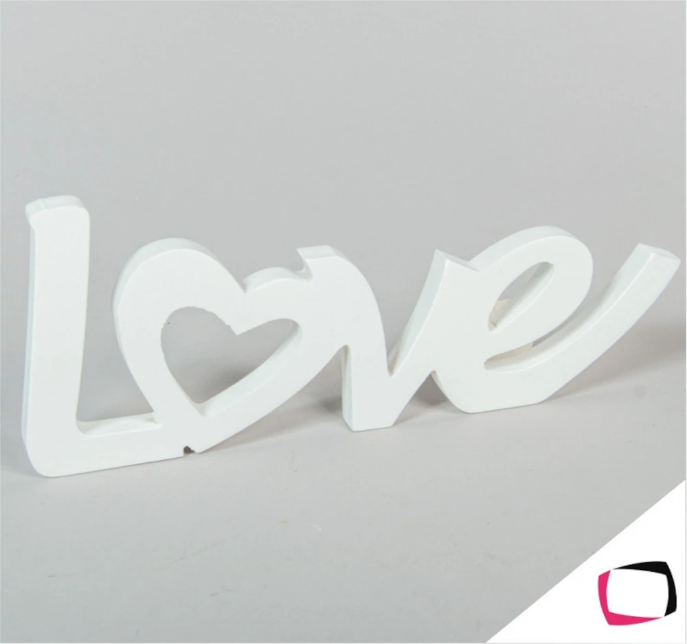 Love Feliratú Lakásdekor 12x30 cm