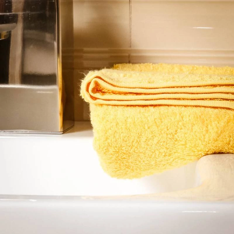 Mustársárga Bambuszos Törölköző 70x140 cm