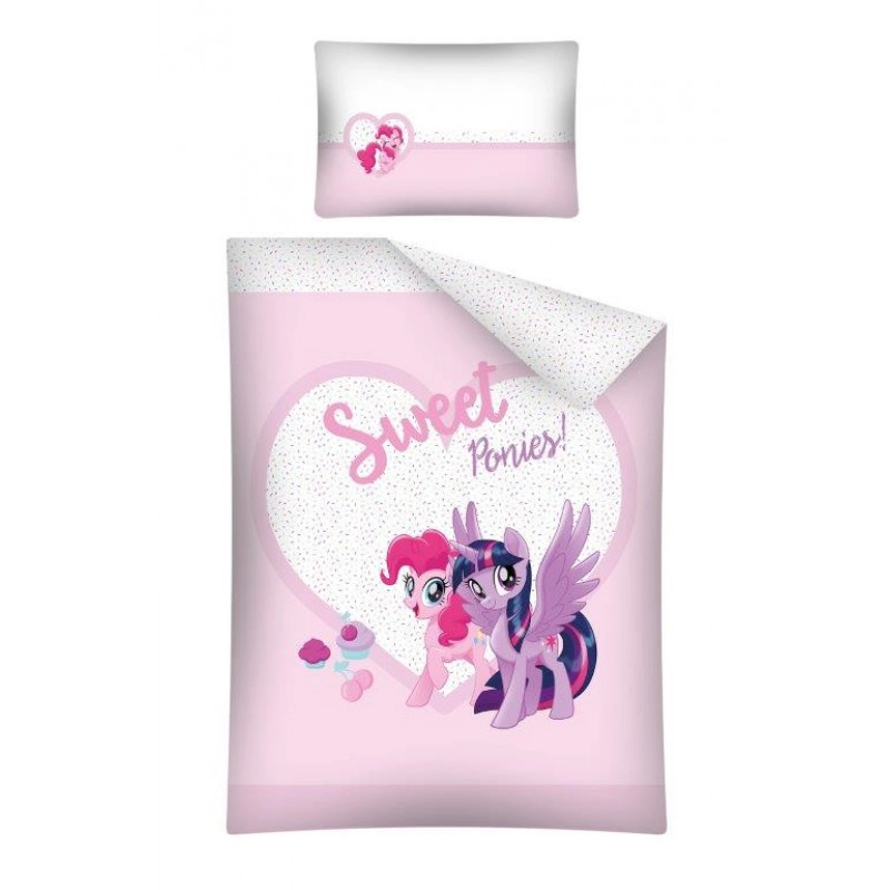 My Little Pony Sweet 2 részes Ovis Ágynemű-garnitúra 100x135+40x60 cm