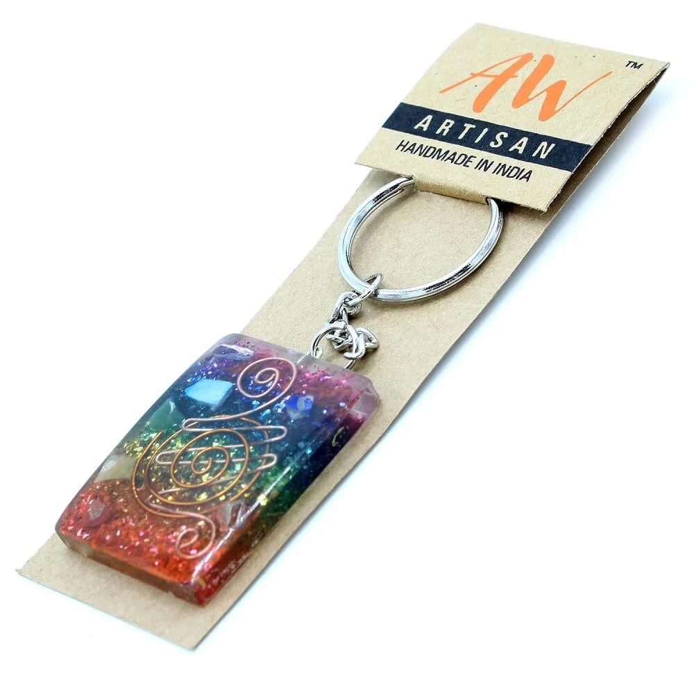 Orgonit Kulcstartó - Otthont Védő Réz És Chakra