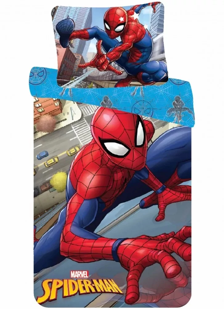 Pókemberes Spiderman 2 részes Ágynemű-garnitúra 140x200+70x90 cm