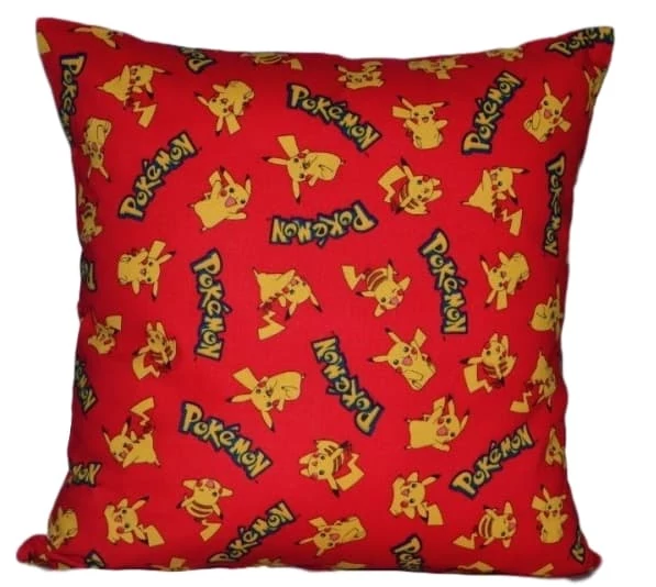 Pokemon Pikachu Piros Díszpárnahuzat 40x40 cm