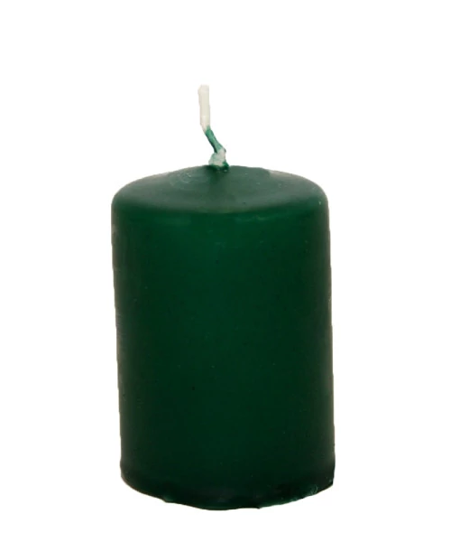 Smaragdzöld Henger Adventi Gyertya 4.5x6 cm