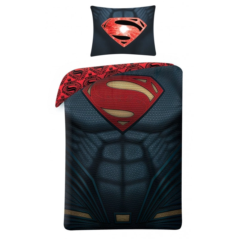 Superman Szürke 2 részes Ágynemű-garnitúra 140x200+70x90 cm