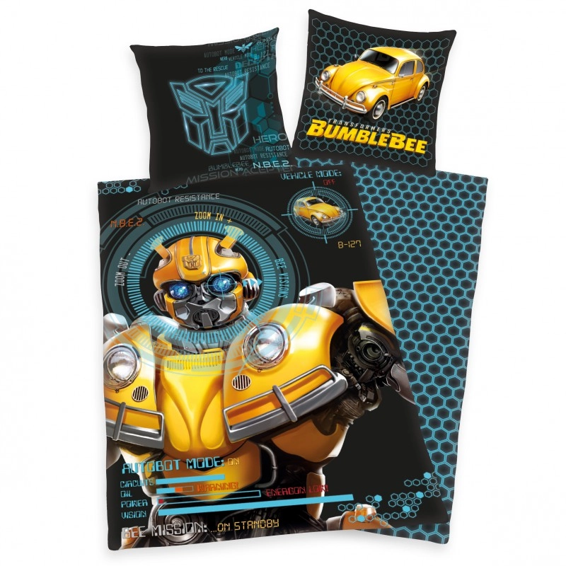 Transformers Bumblebee 2 részes Ágynemű-garnitúra 135x200+80x80 cm